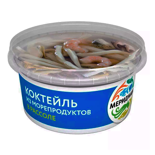 картинка Коктейль из морепродуктов в рассоле 430г /Меридиан/ от магазина Салова Фиш