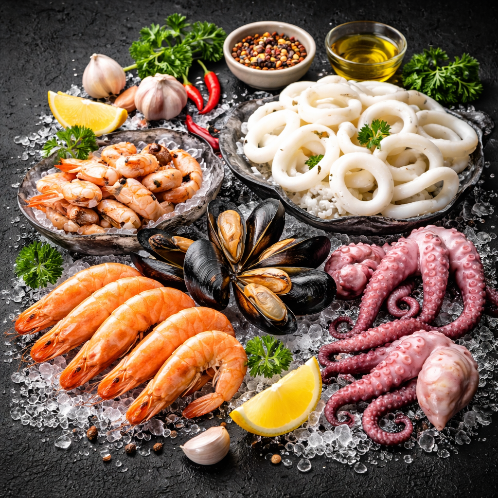 Какие морепродукты лучше подходят для салатов и готовых блюд