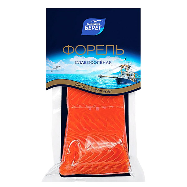 картинка Форель кусок с/с в/у 200г /БАЛТИЙСКИЙ БЕРЕГ/ от магазина Салова Фиш