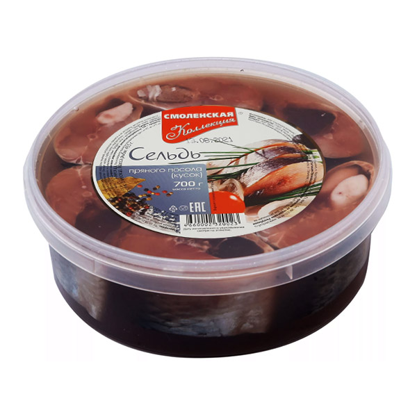 картинка Сельдь п/п кусок 700г /Смоленская/ от магазина Салова Фиш