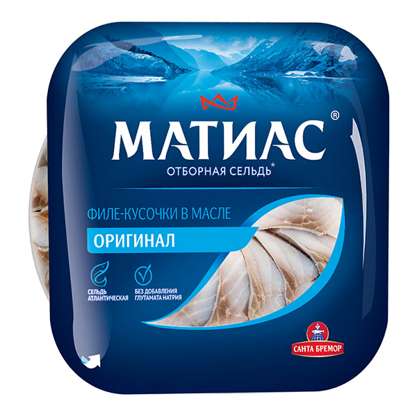 картинка Филе сельди матиас 200г оригинальное /Санта Бремор/ от магазина Салова Фиш
