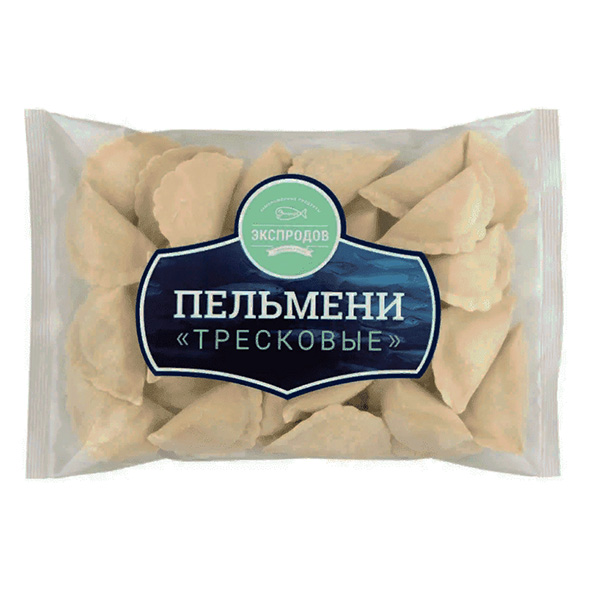 картинка Пельмени тресковые с/м 0,5*8 1/4кг /ООО "Экспрод"/ от магазина Салова Фиш