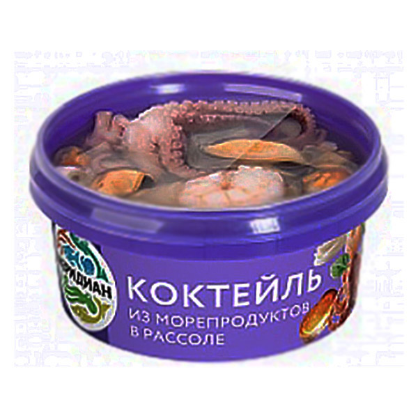 картинка Коктейль из морепродуктов в рассоле 180г /Меридиан/ от магазина Салова Фиш