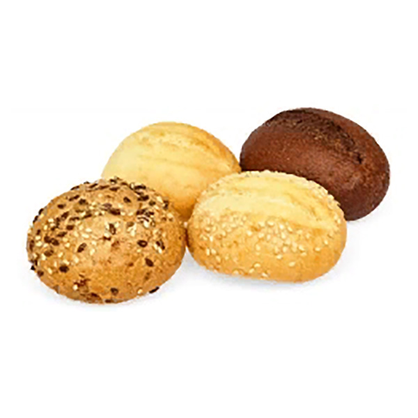 картинка Булочки (Французская, Баварская, 8 злаков, Французская с кунжутом) 35гр*100шт от магазина Салова Фиш