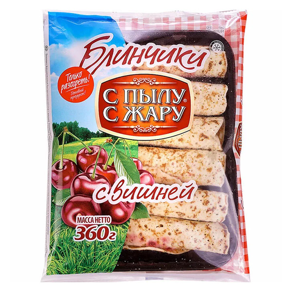 картинка Блины С Пылу с Жару с вишней 1/6кг ООО"ЛИНА" от магазина Салова Фиш