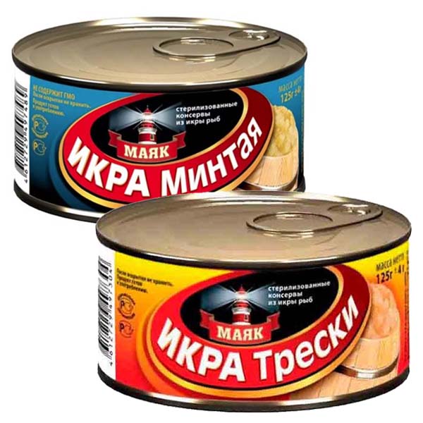 картинка Икра ж/б ключ 125г в ассортименте /Маяк/ от магазина Салова Фиш