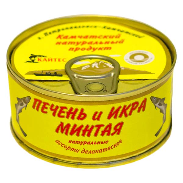 картинка Ассорти деликат. печень икра минтая 120г ж/б /Кайтес/ от магазина Салова Фиш