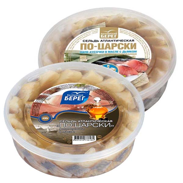 картинка Сельдь ф/к "По-царски" 400г в ассортименте /Балтийский берег/ от магазина Салова Фиш