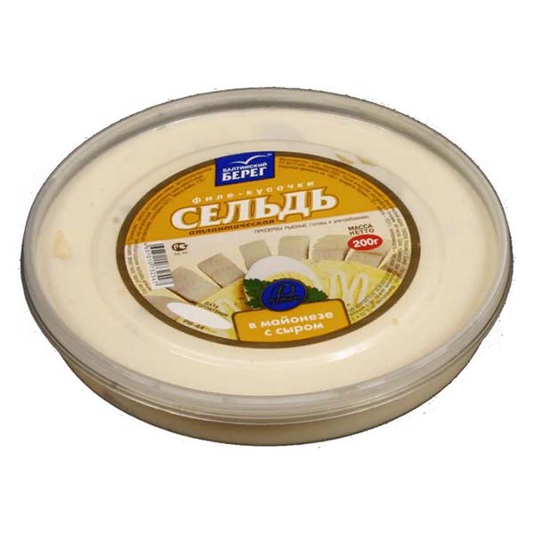 картинка Сельдь Ф/К 200г в сырном соусе /Балт.берег/ от магазина Салова Фиш