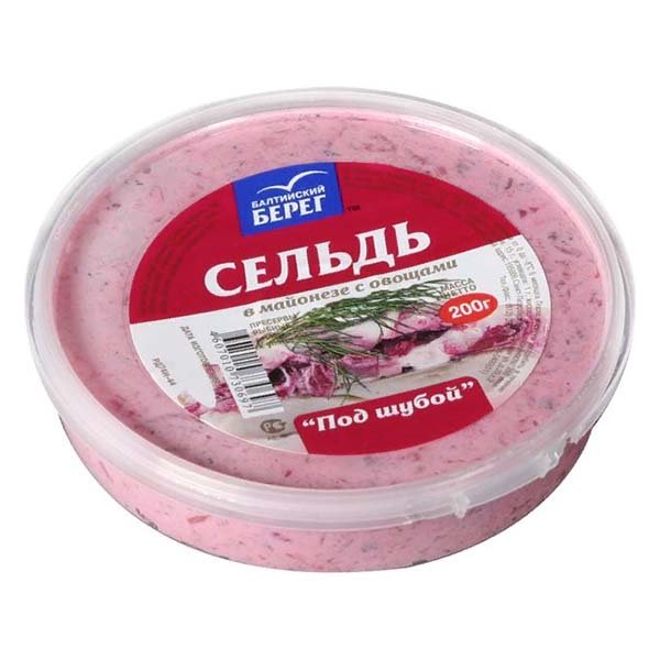 картинка Сельдь Ф/К 200г "Под шубой" /Балт.берег/ от магазина Салова Фиш