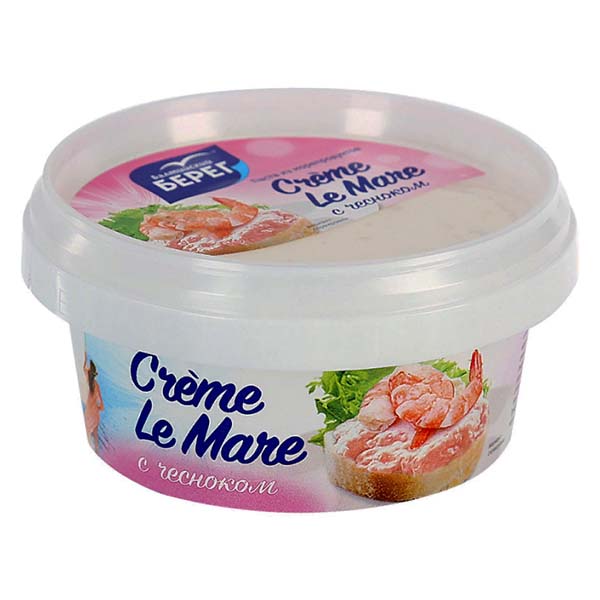 картинка Рыбные пастообразные кулинарные изделия:Creme Le Mare с чесноком.150г /Балт.берег/ от магазина Салова Фиш