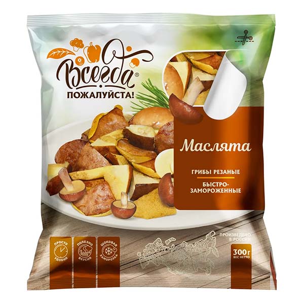 картинка Грибы Маслята рез. 300гр*8шт ТМ"Всегда пожалуйста" от магазина Салова Фиш
