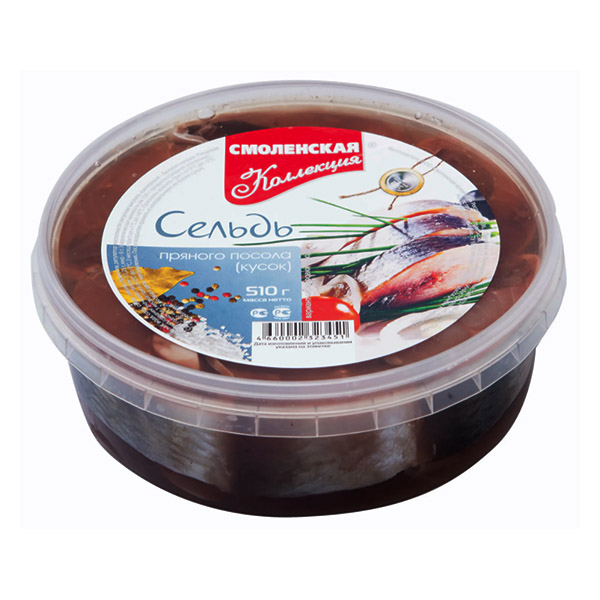 картинка Сельдь п/п кусок 510г /Смоленская/ от магазина Салова Фиш