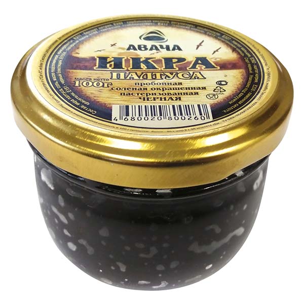 картинка Икра палтуса 100гр ст/б  "Авача" от магазина Салова Фиш