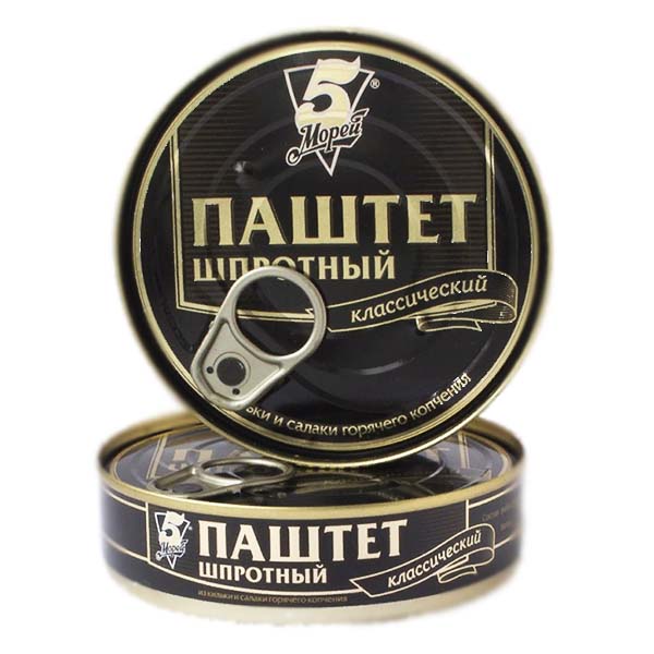 картинка Паштет шпротный ж/б 160гр. /ТМ "5 Морей"/ от магазина Салова Фиш