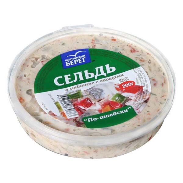 картинка Сельдь Ф/К 200г "По-шведски"   /Балт.берег/ от магазина Салова Фиш