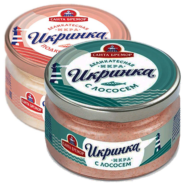 картинка Икра деликатесная мойвы Икринка 160г в ассортименте /Санта Бремор/ от магазина Салова Фиш