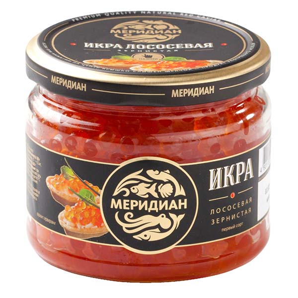 картинка Икра ст/б лосос. 310г "Меридиан" ТУ от магазина Салова Фиш