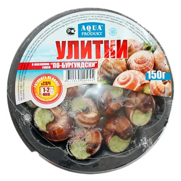 картинка Улитка в раковине в соусе "По-Бургундски" 150гр.*8 1/1,2кг от магазина Салова Фиш